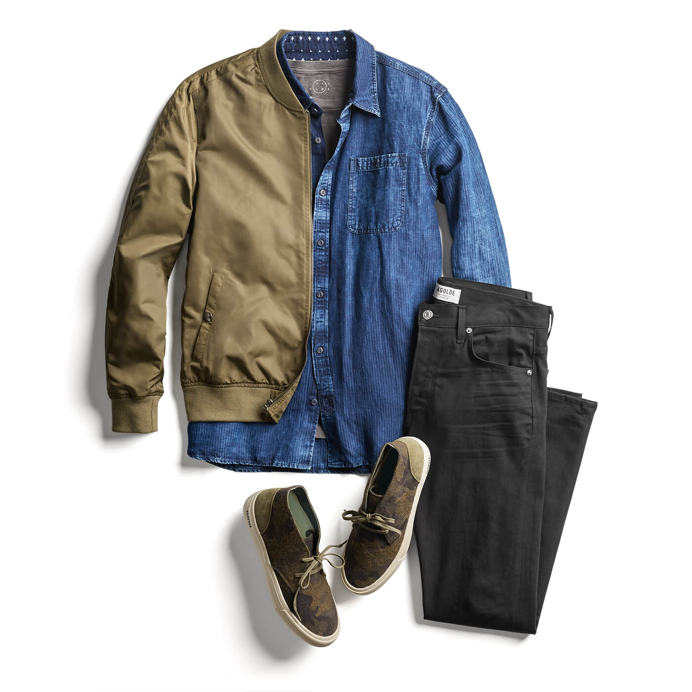 What do I wear with a denim shirt? | Stitch Fix Men