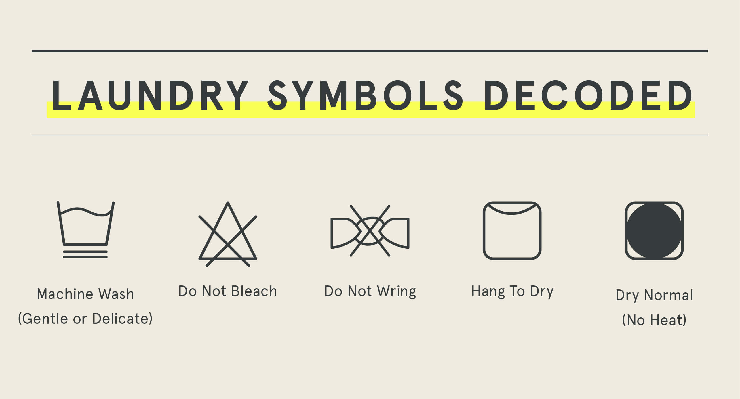 Guide to Laundry Symbols - Laundry Symbols Decoded