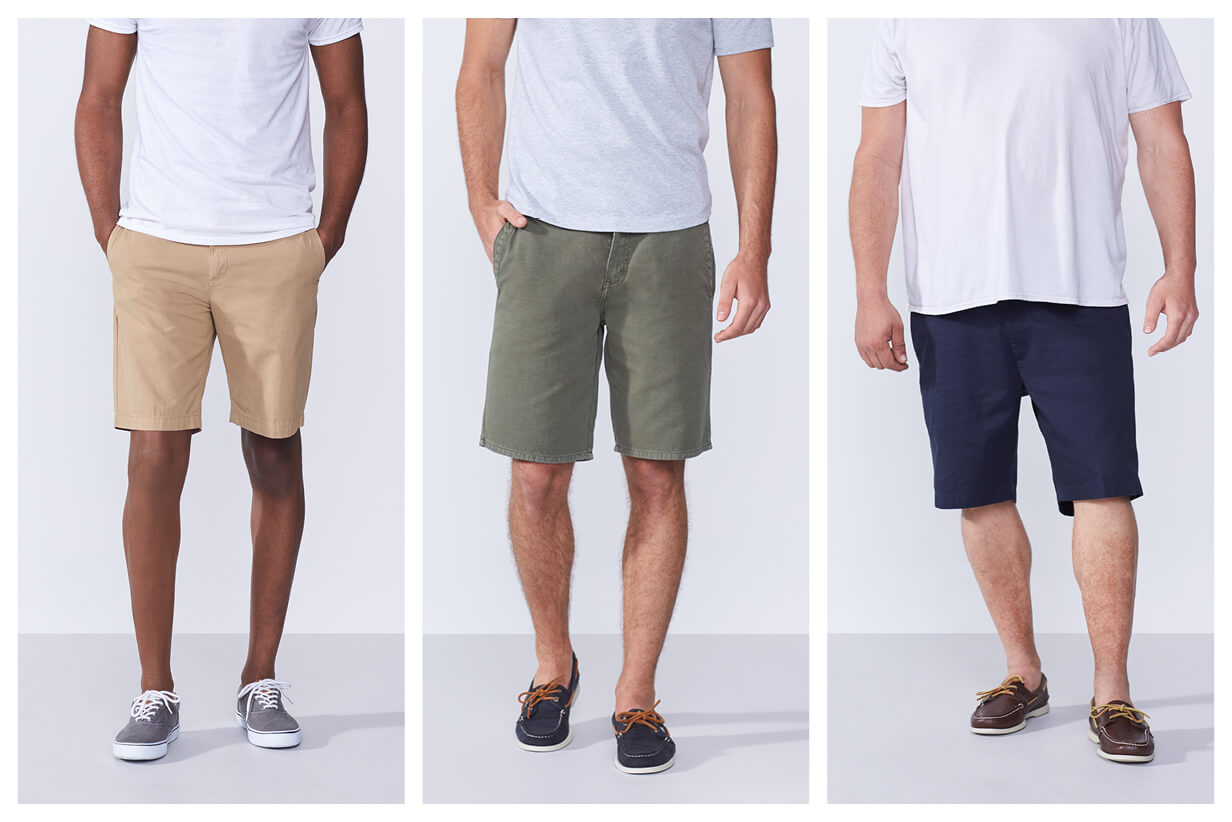 skinny fit golf shorts