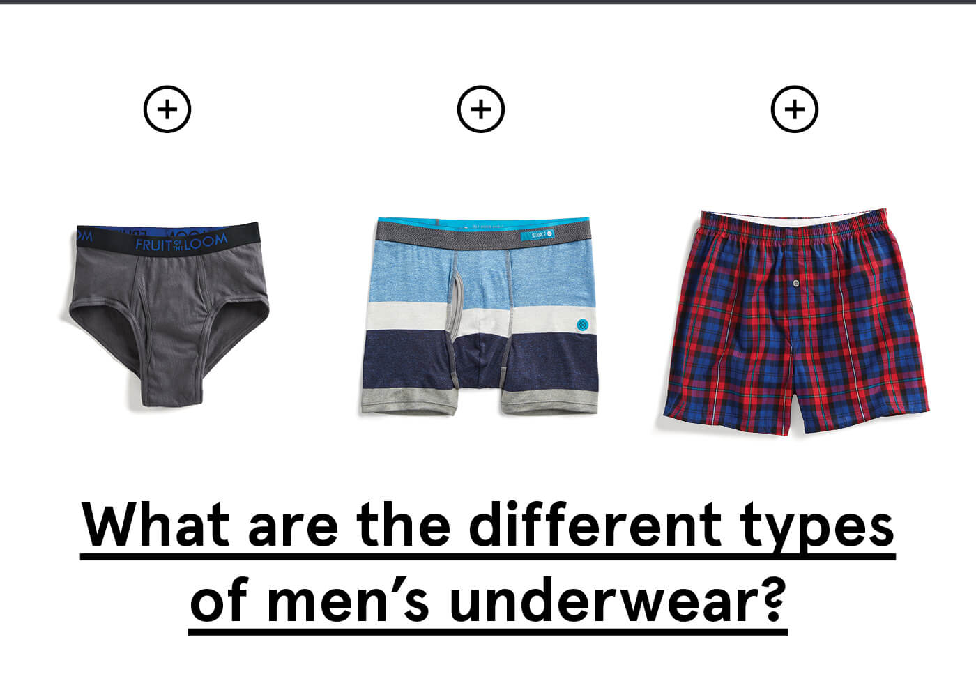 types of men's underwear