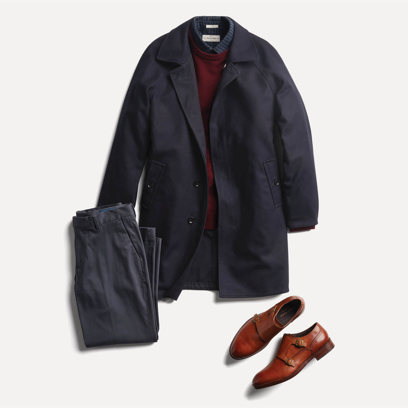 monkstraps with coat